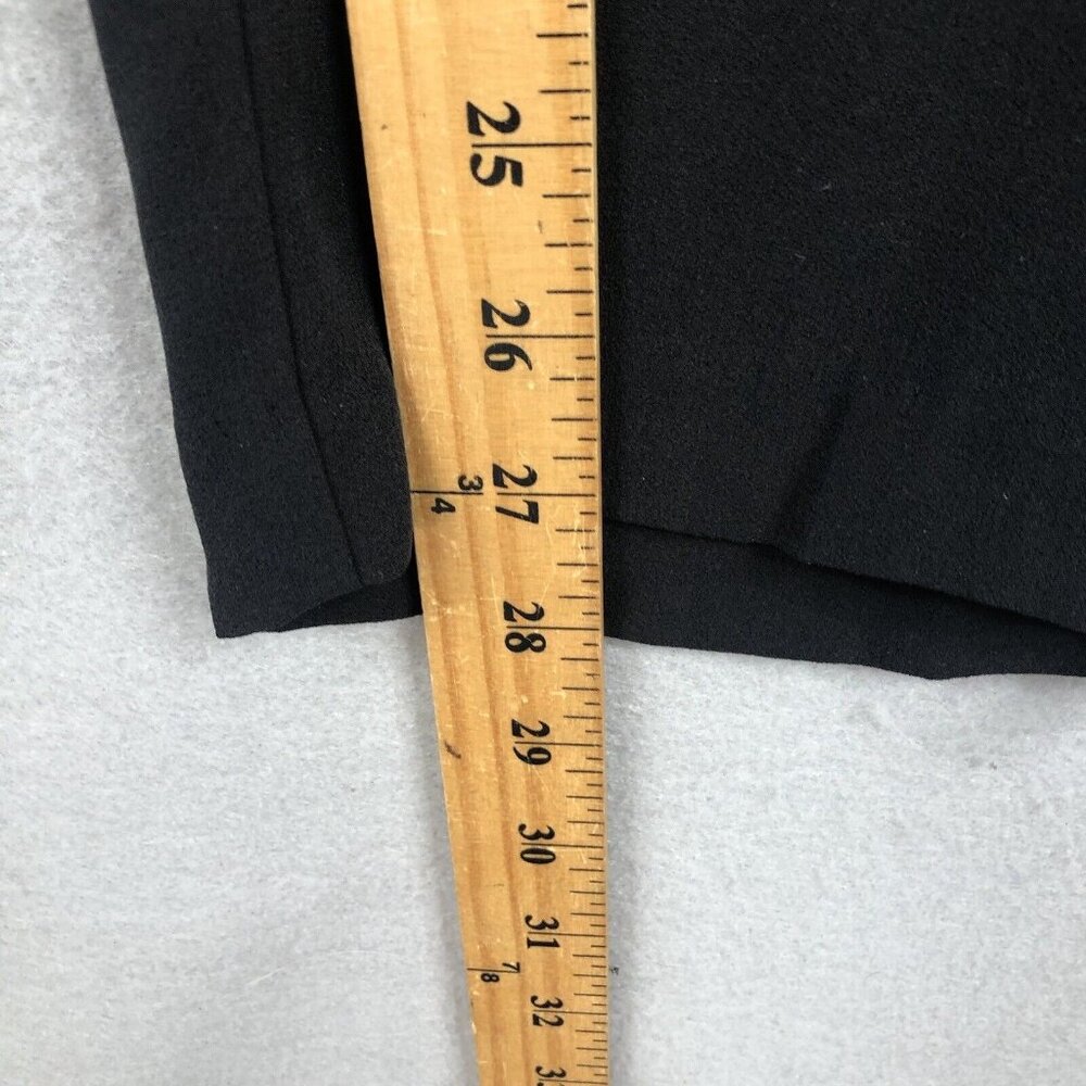 Eileen Fisher Silk Pants Womens Extra Large Black Georgette Crepe Career NEW - Picture 6 of 16